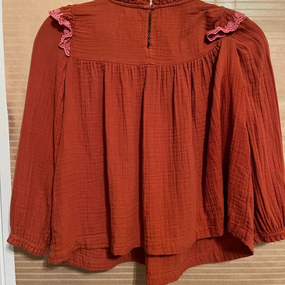 CAT & JACK~VINTAGE BLOUSE~100% COTTON~LG 10/12 - Picture 6 of 8